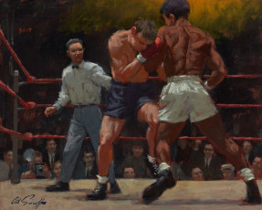 Картинка arthur saron sarnoff рисованные мужчины бокс спорт