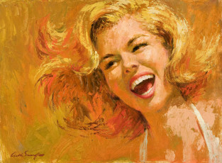 Картинка arthur saron sarnoff рисованные смех настроение девушка