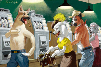 Картинка arthur saron sarnoff рисованные ситуация юмор собаки игровые автоматы выигрыш
