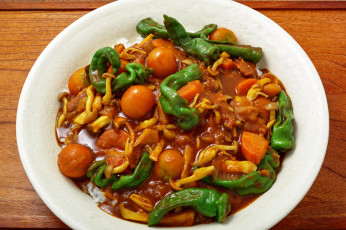 Картинка еда вторые+блюда соус овощи грибы рис