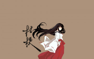 Картинка аниме inuyasha кикио девушка арт фон