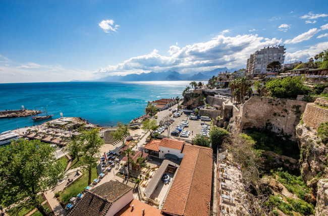 Обои картинки фото antalya old city, города, - панорамы, побережье