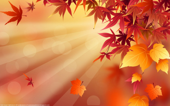Обои картинки фото векторная графика, природа , nature, осень, листья