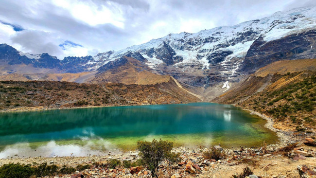 Обои картинки фото humantey lake, peru, природа, реки, озера, humantey, lake