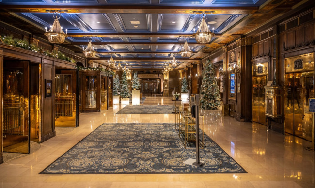 Обои картинки фото interior of quebec`s frontenac hotel, интерьер, кафе,  рестораны,  отели, interior, of, quebec's, frontenac, hotel