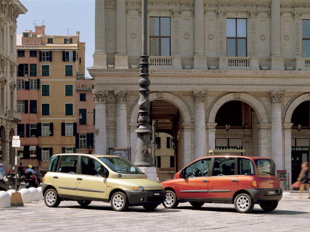 Обои картинки фото fiat, multipla, 2002, автомобили