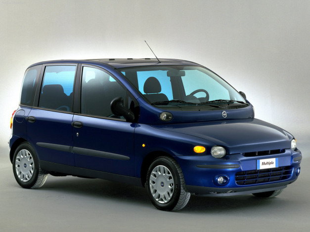 Обои картинки фото fiat, multipla, 2002, автомобили