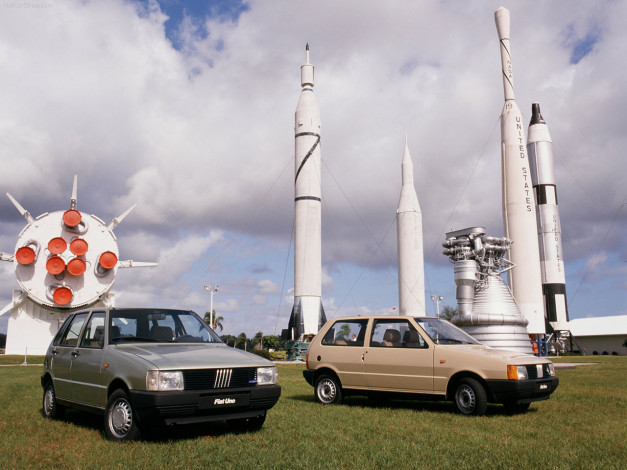 Обои картинки фото fiat, uno, 1990, автомобили