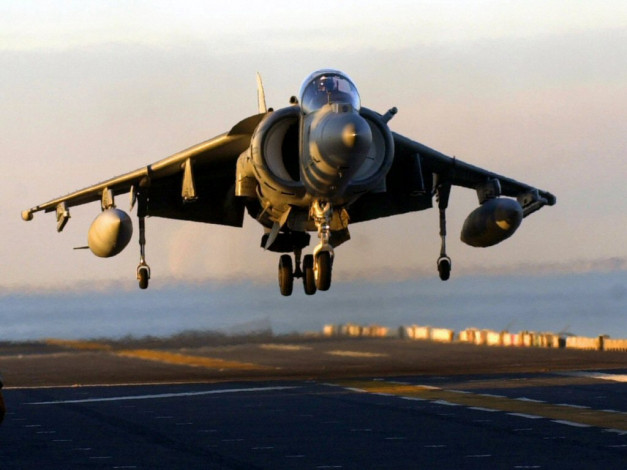 Обои картинки фото harrier, авиация, боевые, самолёты
