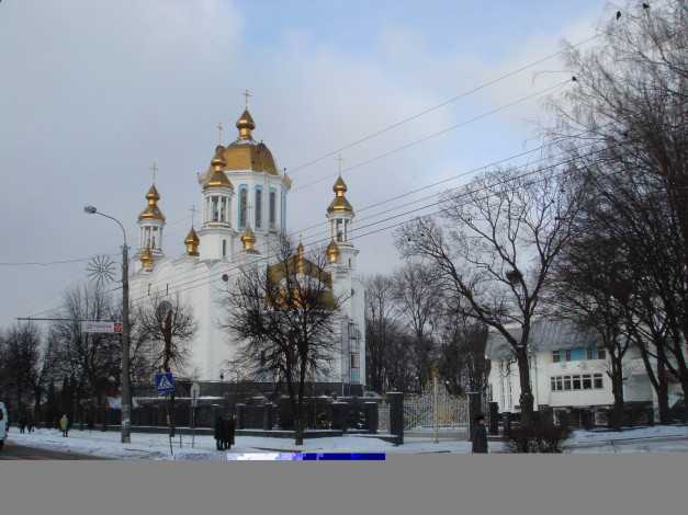 Обои картинки фото украина, ровно, города, православные, церкви, монастыри