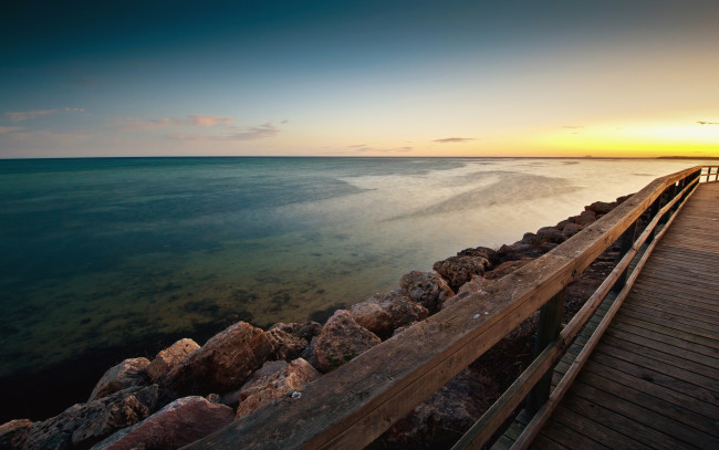 Обои картинки фото evening, in, stansbury, south, australia, природа, побережье, закат