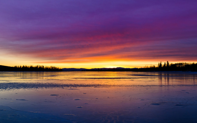 Обои картинки фото природа, восходы, закаты, озеро, закат