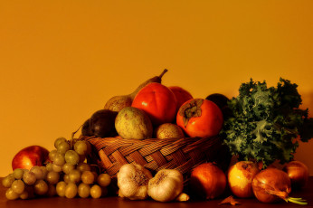 обоя еда, фрукты, овощи, вместе