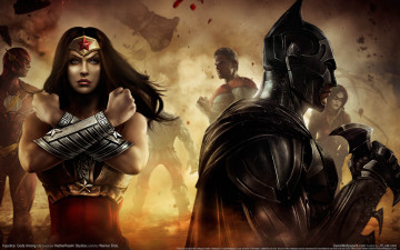 Картинка injustice gods among us видео игры batman wonder woman