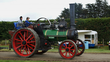 обоя 1900 marshall 8hp single traction engine, техника, тракторы, колесный, трактор