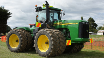 Картинка 2004+john+deere+9220+tractor техника тракторы тяжелый колесный трактор