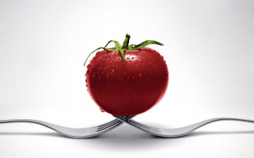 Картинка еда помидоры вилки помидор капли