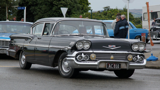 Обои картинки фото 1958 chevrolet belair classic car, автомобили, выставки и уличные фото, сша, грузовые, детройт, легковые, gm, chevrolet, division