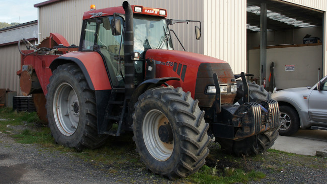 Обои картинки фото 2002 case ih cvx 170 tractor, техника, тракторы, колесный, трактор