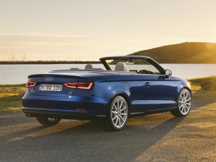 Картинка автомобили audi 2-0 cabriolet a3 tdi 8v au-spec синий 2014 г