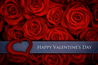 Картинка праздничные день+святого+валентина +сердечки +любовь цветы розы сердечко valentines day