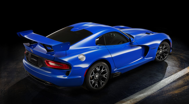 Обои картинки фото автомобили, dodge, синий, 2-0, ta, viper, 2015г