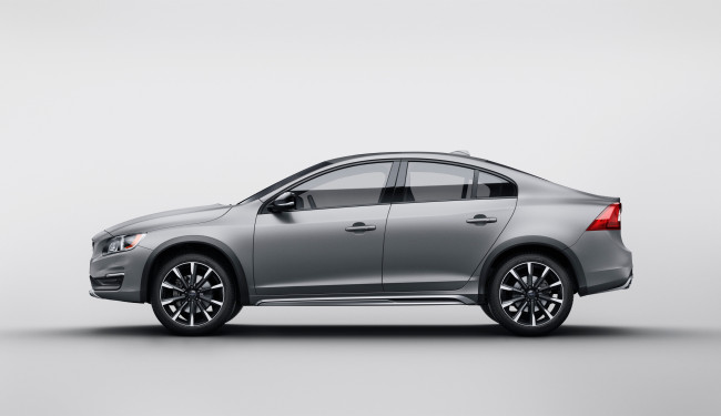 Обои картинки фото автомобили, volvo, s60, cross, country, 2015г, серый