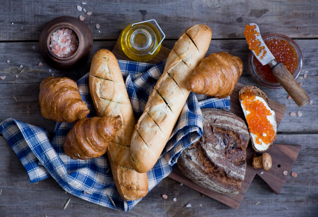Обои картинки фото еда, хлеб,  выпечка, морская, соль