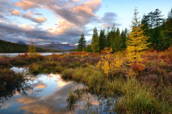 Картинка kolyma природа реки озера осень вид пейзаж край красота река