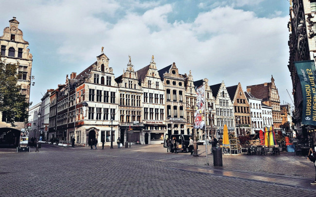 Обои картинки фото города, антверпен , бельгия, площадь