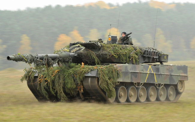 Обои картинки фото leopard, 2a6, техника, военная, танк, германия, леопард, 2, бронетехника