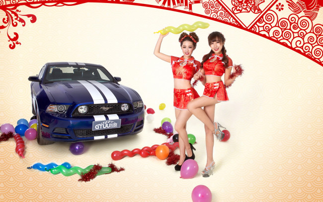 Обои картинки фото автомобили, авто с девушками, девушки, автомобиль, азиатки, улыбка