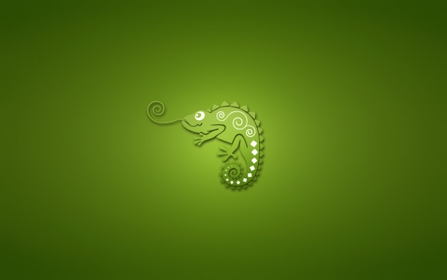 Обои картинки фото хамелеон, рисованные, минимализм, зеленый, фон, chameleon