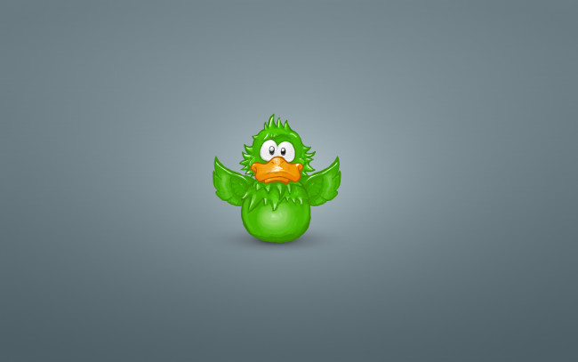 Обои картинки фото утка зеленая, рисованные, минимализм, утка, duck, зеленая