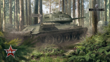 обоя видео игры, мир танков , world of tanks, лес, танки