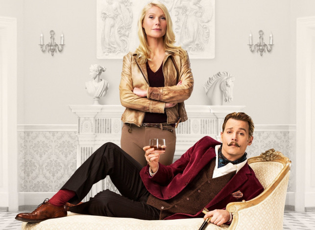 Обои картинки фото mortdecai, кино фильмы, johnny, depp, gwyneth, paltrow