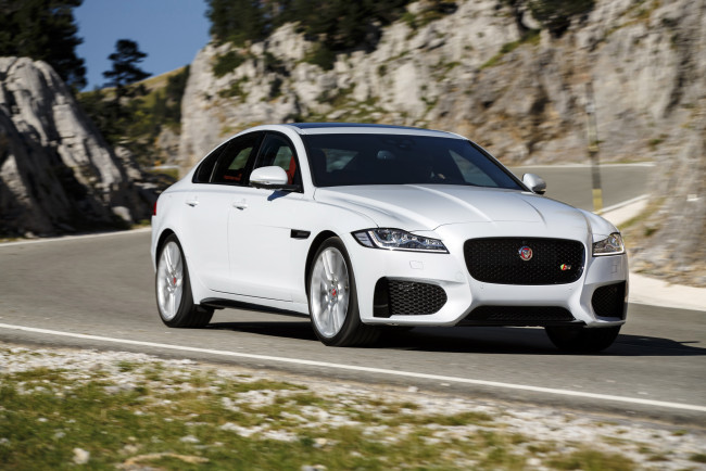 Обои картинки фото автомобили, jaguar, 2015г, xf, s