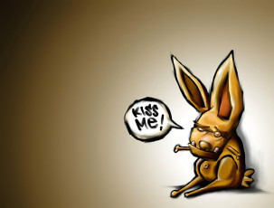 Картинка рисованное животные +зайцы +кролики кролик урод