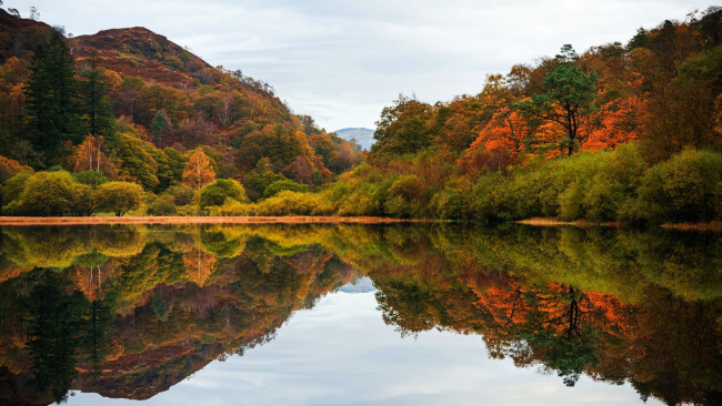 Обои картинки фото yew tree tarn, lake district, uk, природа, реки, озера, yew, tree, tarn, lake, district