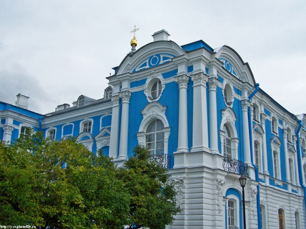 Обои картинки фото питер, смольный, монастырь, города, санкт, петербург, петергоф, россия