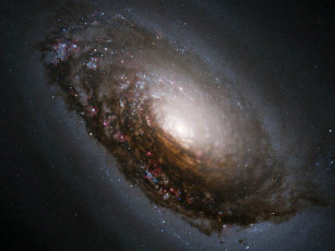 Картинка m64 космос галактики туманности