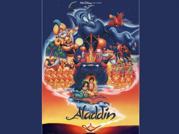 Обои картинки фото мультфильмы, aladdin