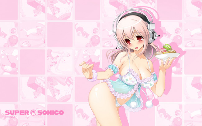 Обои картинки фото sonicomi, visual, novel, аниме, super, sonico