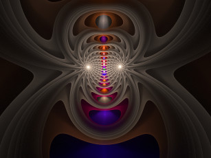 Картинка 3д графика fractal фракталы фон цвета