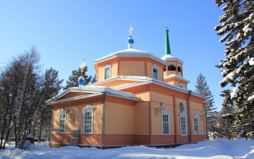 Картинка города православные церкви монастыри деревья небо церковь снег