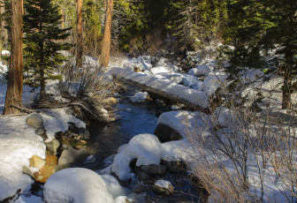 Картинка south lake tahoe california us природа зима парк река