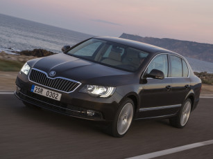 Картинка автомобили skoda superb laurin klement 2013 темный