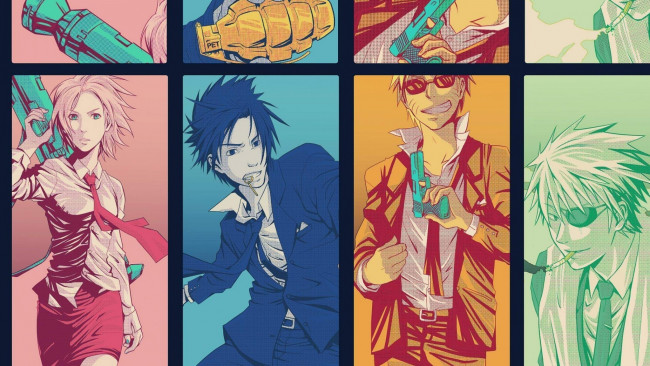 Обои картинки фото аниме, naruto, очки, персонажи, сигареты, саске, арт, оружие, какаши, наруто