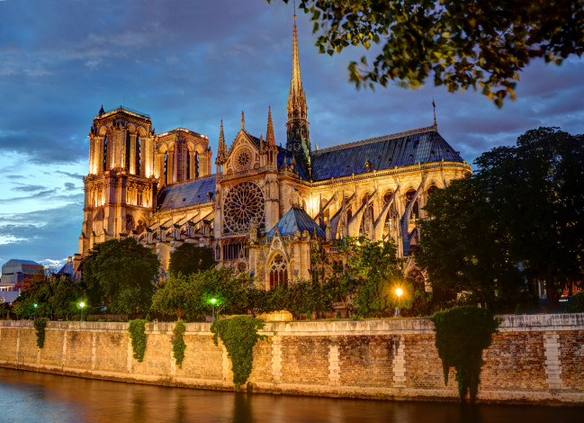 Обои картинки фото notre dame de paris, города, париж , франция, религия, собор