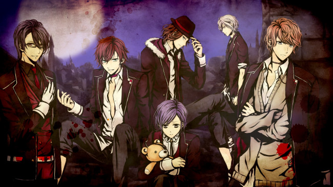 Обои картинки фото аниме, diabolik lovers, дьявольские, возлюбленные